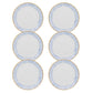 Oxford Coup 6 Medium 8.46" Salad Plates  in White By Manhattan Comfort | Dinnerware | Modishstore - 8