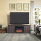 Franklin 60" Fireplace with 2 Doors in Grey By Manhattan Comfort | TV Stands | Modishstore - 7