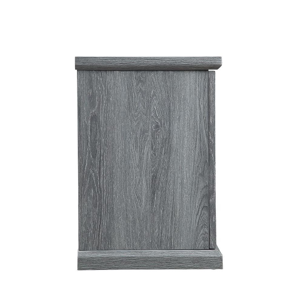 Franklin 60" Fireplace with 2 Doors in Grey By Manhattan Comfort | TV Stands | Modishstore - 5