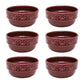 Daily Mendi 6 Large Dinner Soup  16.91 oz. Bowls  in Maroon Red By Manhattan Comfort | Dinnerware | Modishstore - 3