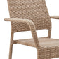 Genoa Patio Dining Armchair in Nature Tan Weave By Manhattan Comfort | Outdoor Chairs | Modishstore - 5
