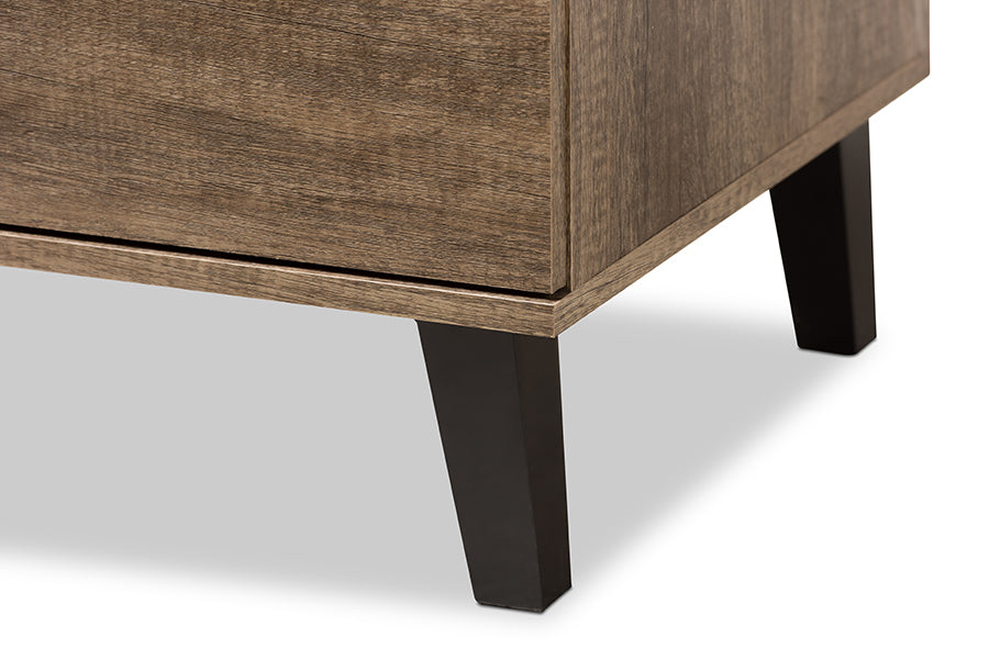Baxton Studio Wales Modern And Contemporary Light Brown Wood 3-Drawer Chest | Drawers | Modishstore - 5