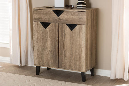 Baxton Studio Lovy Modern and Contemporary Walnut-Finished 5-Piece Dining Set | Modishstore | Dining Sets