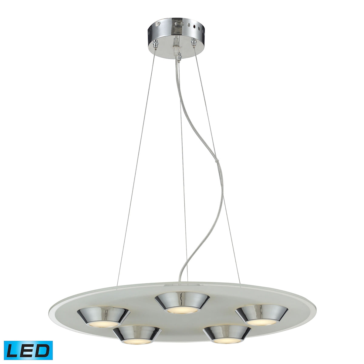 LED 5-Light 4-Watt Glass Pendant ELK Lighting | Pendant Lamps | Modishstore