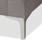 Baxton Studio Mireille Modern And Contemporary Dark Grey Fabric Upholstered Sectional Sofa | Sofas | Modishstore - 10