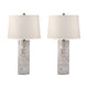Dimond Lighting Mother Of Pearl Cylinder Table Lamps - Set Of 2 | Modishstore | Table Lamps