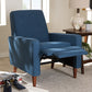 Baxton Studio Mathias Mid-century Modern Blue Fabric Upholstered Lounge Chair | Lounge Chairs | Modishstore - 2