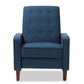 Baxton Studio Mathias Mid-century Modern Blue Fabric Upholstered Lounge Chair | Lounge Chairs | Modishstore - 8