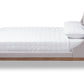 baxton studio louvain modern and contemporary greyish beige fabric upholstered walnut finished queen sized platform bed | Modish Furniture Store-3