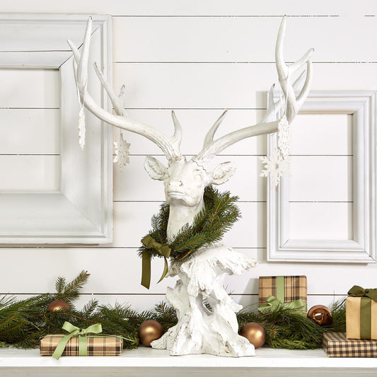 White Deer Decor By Two's Company | Trophy Head | Modishstore