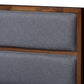 baxton studio macey modern and contemporary dark grey fabric upholstered walnut finished king size storage platform bed | Modish Furniture Store-7
