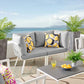 Modway Riverside 2 Piece Outdoor Patio Aluminum Sectional Sofa Set | Outdoor Sofas, Loveseats & Sectionals | Modishstore-29