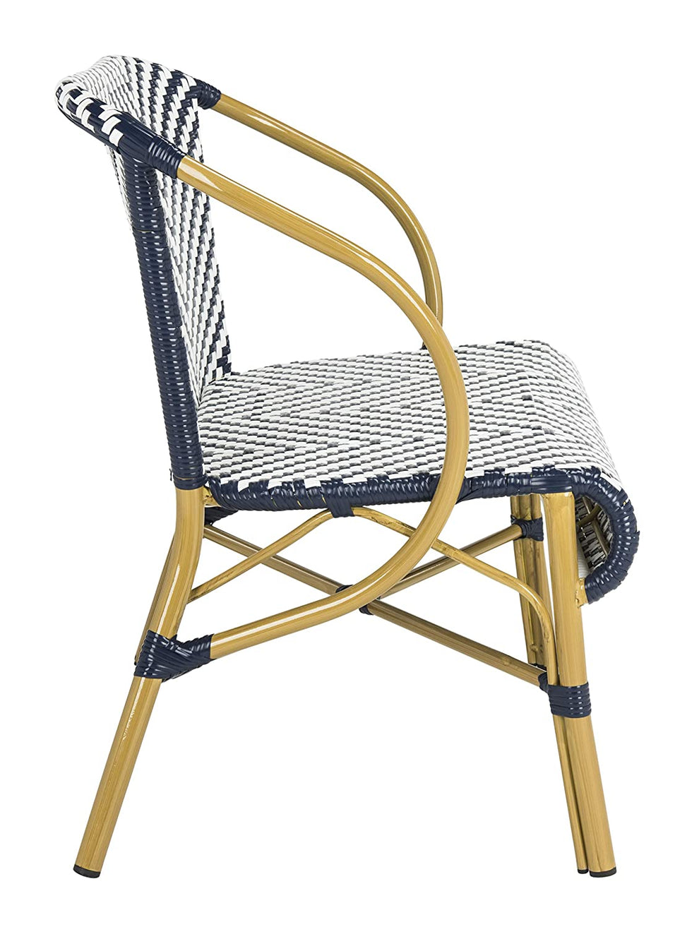 Safavieh Dandra Herringbone Rattan Settee | Outdoor Stools & Benches | Modishstore - 3