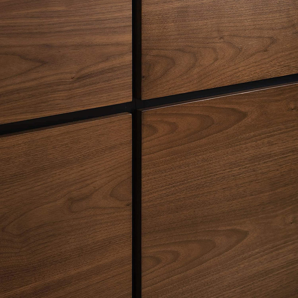 Modway Caima Queen Platform Bed in Walnut - MOD-6187 | Beds | Modishstore - 4