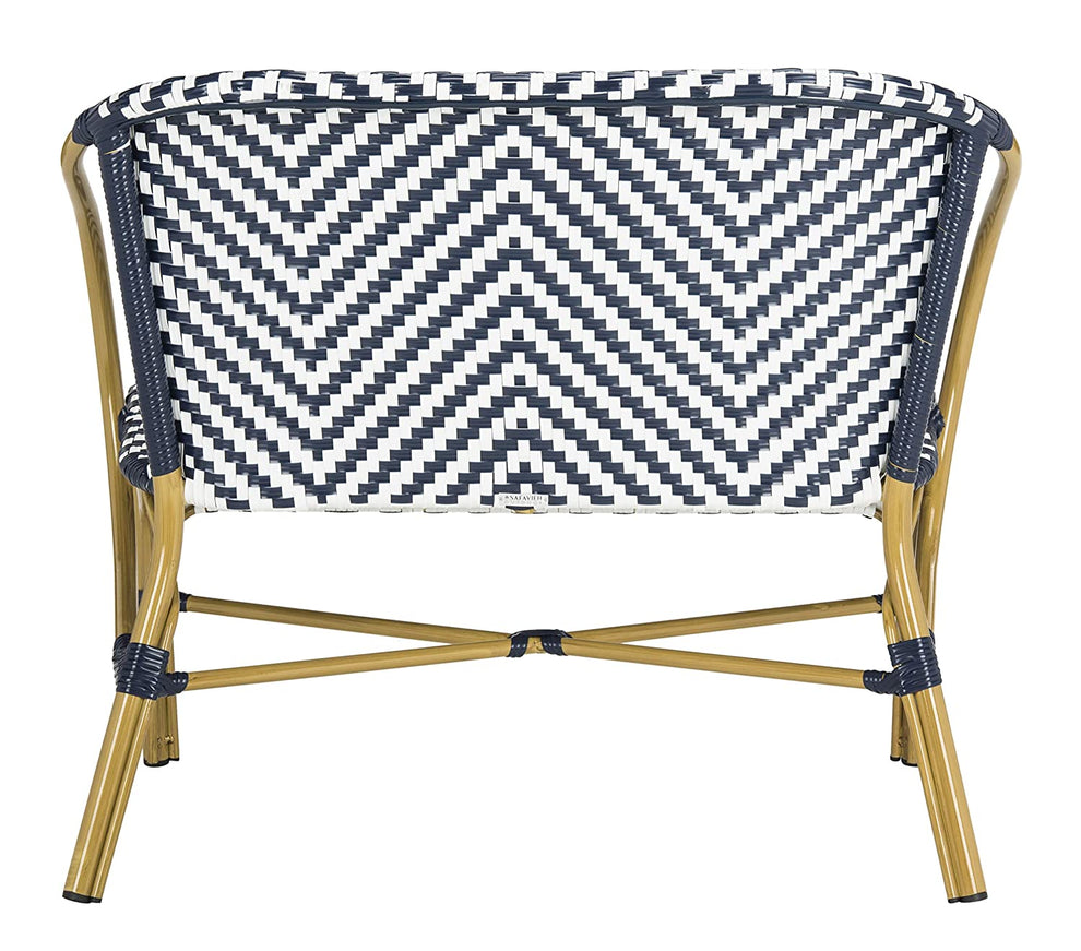 Safavieh Dandra Herringbone Rattan Settee | Outdoor Stools & Benches | Modishstore - 4