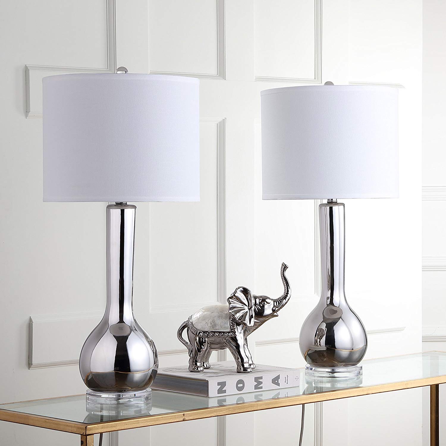Safavieh Mae Long Neck Ceramic Table Lamp | Table Lamps |  Modishstore  - 13