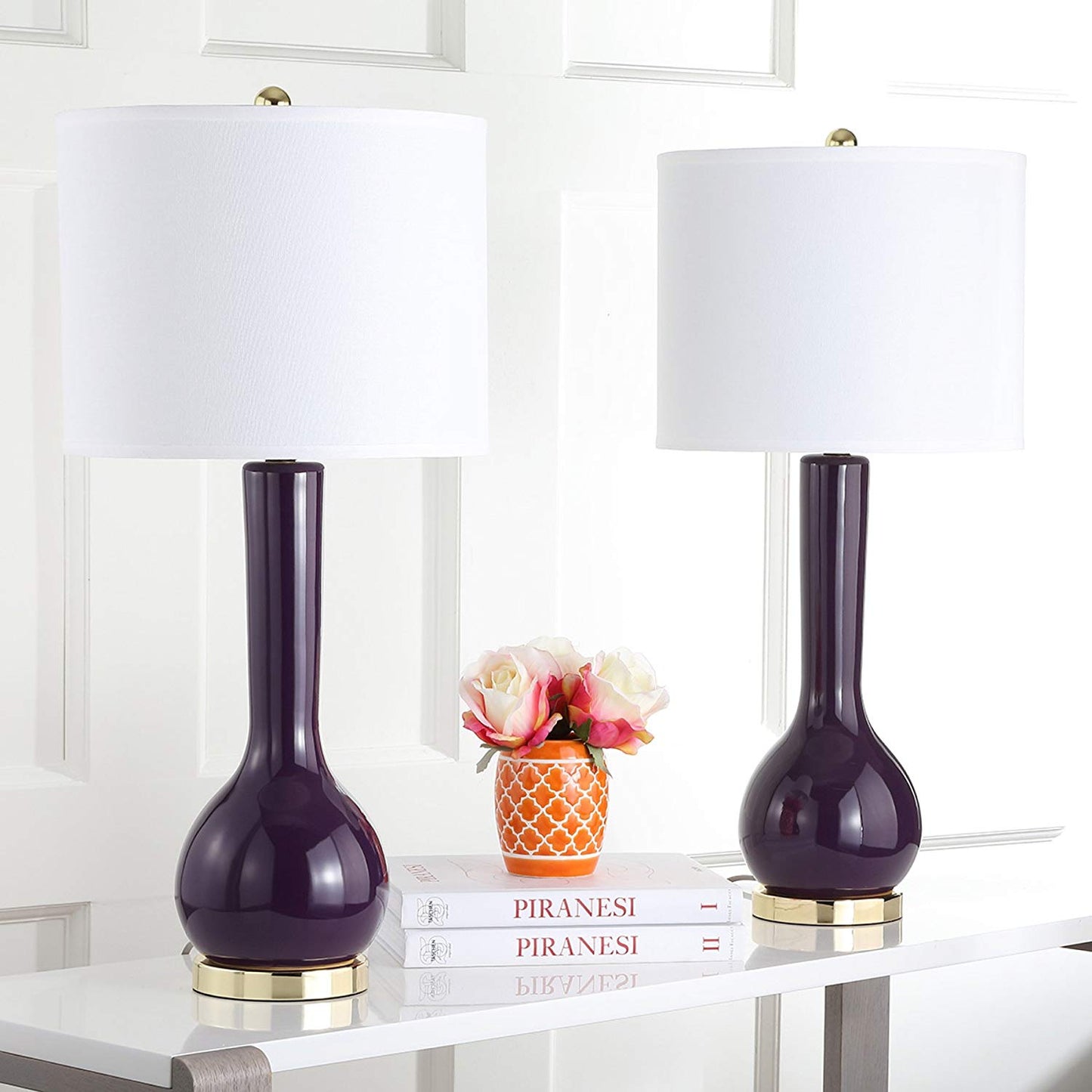 Safavieh Mae Long Neck Ceramic Table Lamp | Table Lamps |  Modishstore  - 3