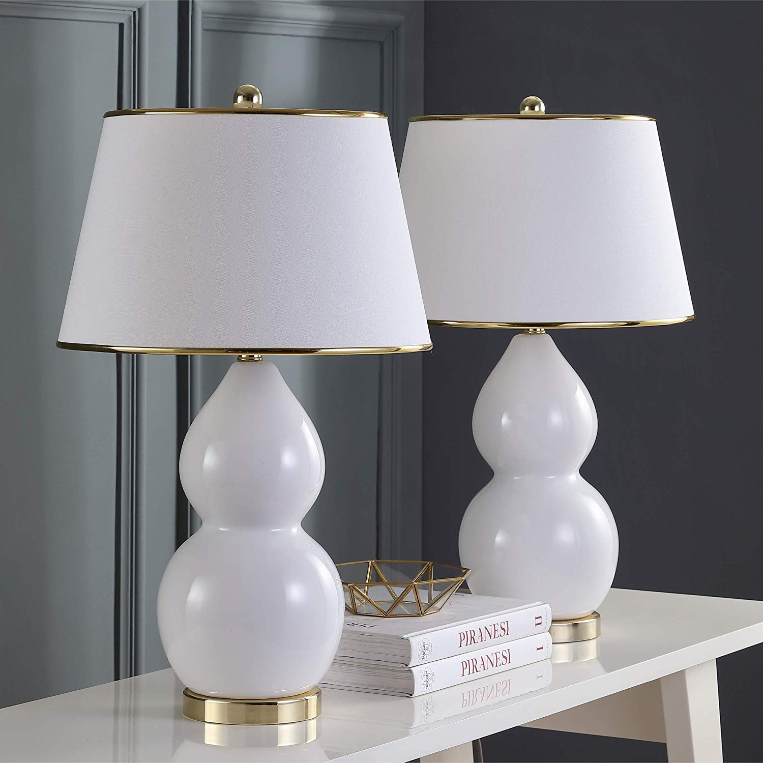 Safavieh Jill Double - Gourd Ceramic Lamp | Table Lamps |  Modishstore  - 11