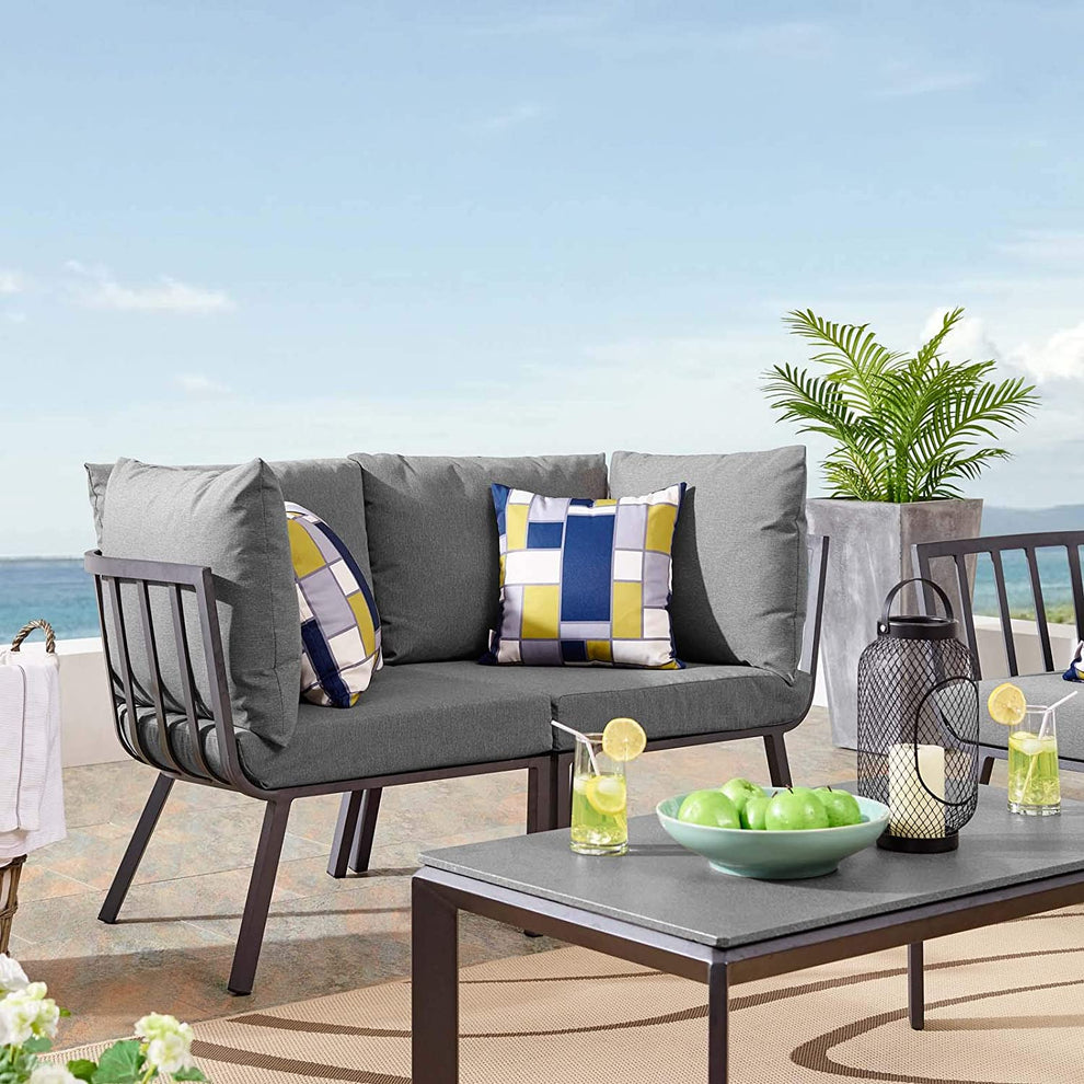Modway Riverside 2 Piece Outdoor Patio Aluminum Sectional Sofa Set - EEI-3781 | Outdoor Sofas, Loveseats & Sectionals | Modishstore - 19