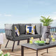 Modway Riverside 2 Piece Outdoor Patio Aluminum Sectional Sofa Set | Outdoor Sofas, Loveseats & Sectionals | Modishstore-19