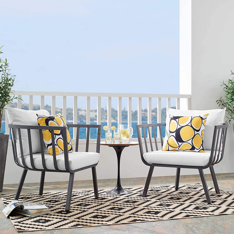 Modway Riverside Outdoor Patio Aluminum Armchair Set of 2 - EEI-3960 | Armchairs | Modishstore - 8