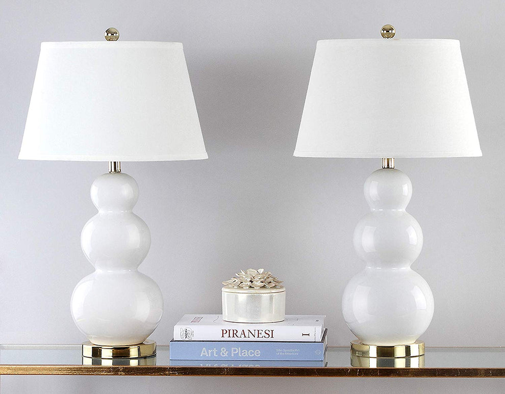 Safavieh Pamela Triple Gourd Ceramic Lamp | Table Lamps | Modishstore - 5