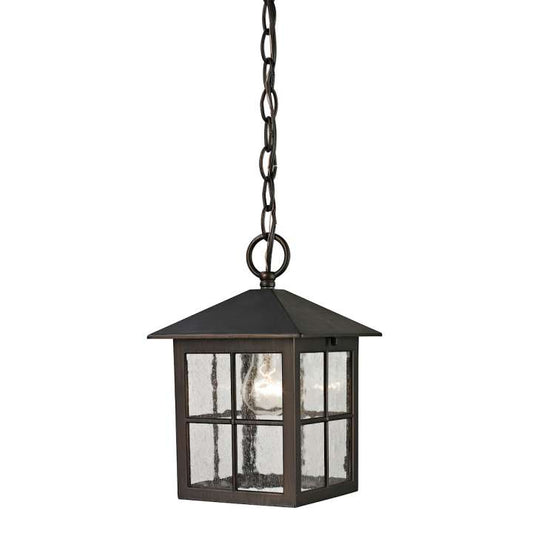 Shaker Heights 1-Light Pendant Lantern in Hazelnut Bronze - Small | Pendant Lamps | Modishstore