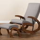Baxton Studio Kaira Modern 2-Piece Gray Rocking Chair and Ottoman Set | Rocking Chairs | Modishstore - 3