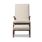 Baxton Studio Kaira Modern 2-Piece Gray Rocking Chair and Ottoman Set | Rocking Chairs | Modishstore - 14