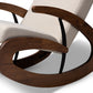 Baxton Studio Kaira Modern 2-Piece Gray Rocking Chair and Ottoman Set | Rocking Chairs | Modishstore - 15