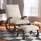 Baxton Studio Kaira Modern 2-Piece Gray Rocking Chair and Ottoman Set | Rocking Chairs | Modishstore - 10