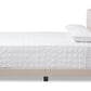 baxton studio audrey modern and contemporary light beige fabric upholstered queen size bed | Modish Furniture Store-3