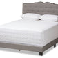 baxton studio vivienne modern and contemporary light grey fabric upholstered queen size bed | Modish Furniture Store-2