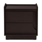 Baxton Studio Larsine Modern and Contemporary Brown Finished 2-Drawer Nightstand | Modishstore | Nightstands-4