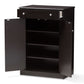 baxton studio dariell modern and contemporary wenge brown finished shoe cabinet | Modish Furniture Store-3