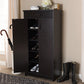 Baxton Studio Bienna Modern and Contemporary Wenge Brown Finished Shoe Cabinet | Modishstore | Cabinets