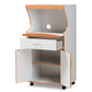 baxton studio edonia modern and contemporary beech brown and white finish kitchen cabinet | Modish Furniture Store-3