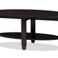 baxton studio ancelina modern and contemporary wenge brown finished coffee table | Modish Furniture Store-2