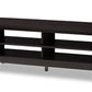 baxton studio sloane modern and contemporary wenge brown finished tv stand | Modish Furniture Store-2