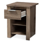 baxton studio laverne modern and contemporary oak brown finished 1 drawer nightstand | Modish Furniture Store-3