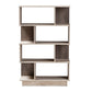 baxton studio teagan modern and contemporary oak finished display bookcase | Modish Furniture Store-3