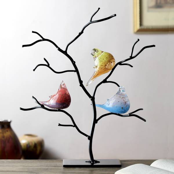 AG Bird Trio on Tree By SPI Home | Decor | Modishstore-2
