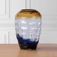 Large Blue and Gold Glass Vase By SPI Home | Vases | Modishstore-2