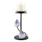 Blue Glass Bird Pair Pillar Candle Holders By SPI Home | Candle Holders | Modishstore-3