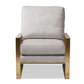baxton studio mietta luxe and glamour grey velvet upholstered gold finished lounge chair | Modish Furniture Store-3