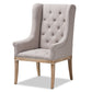 baxton studio cedulie french provincial beige fabric upholstered whitewashed oak lounge chair | Modish Furniture Store-2