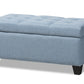 baxton studio michaela modern and contemporary light blue fabric upholstered storage ottoman | Modish Furniture Store-2