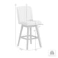 Stancoste Swivel Counter Stool in Grey Oak Wood Finish with Taupe Fabric By Armen Living | Counter Stools | Modishstore - 9