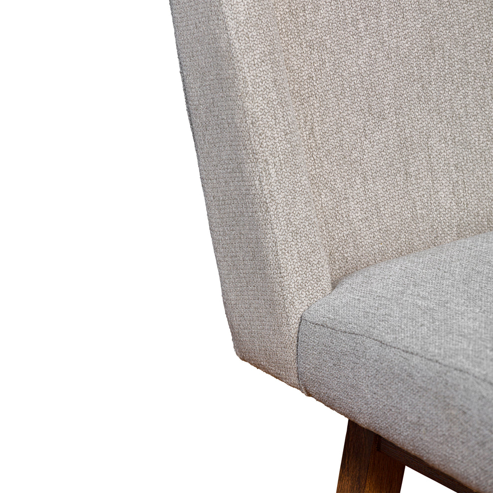 Stancoste Swivel Bar Stool in Brown Oak Wood Finish with Taupe Fabric By Armen Living | Bar Stools | Modishstore - 10
