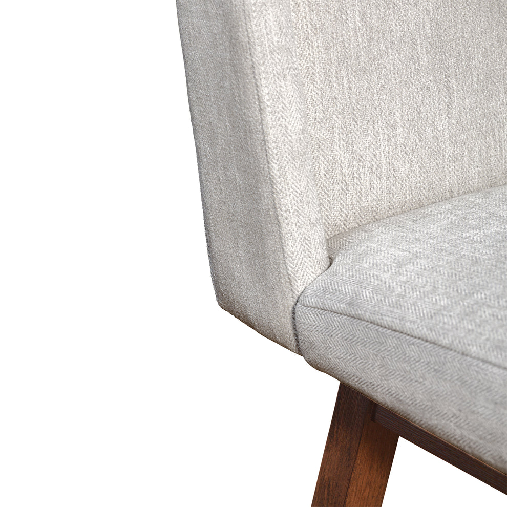 Stancoste Swivel Bar Stool in Brown Oak Wood Finish with Beige Fabric By Armen Living | Bar Stools | Modishstore - 10